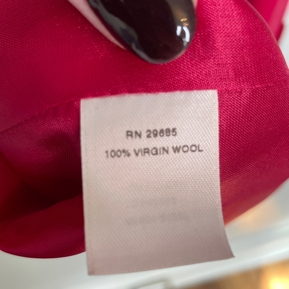 Pendleton 100% Wool Fuchsia Blazer Size 10P - Picture 12 of 12